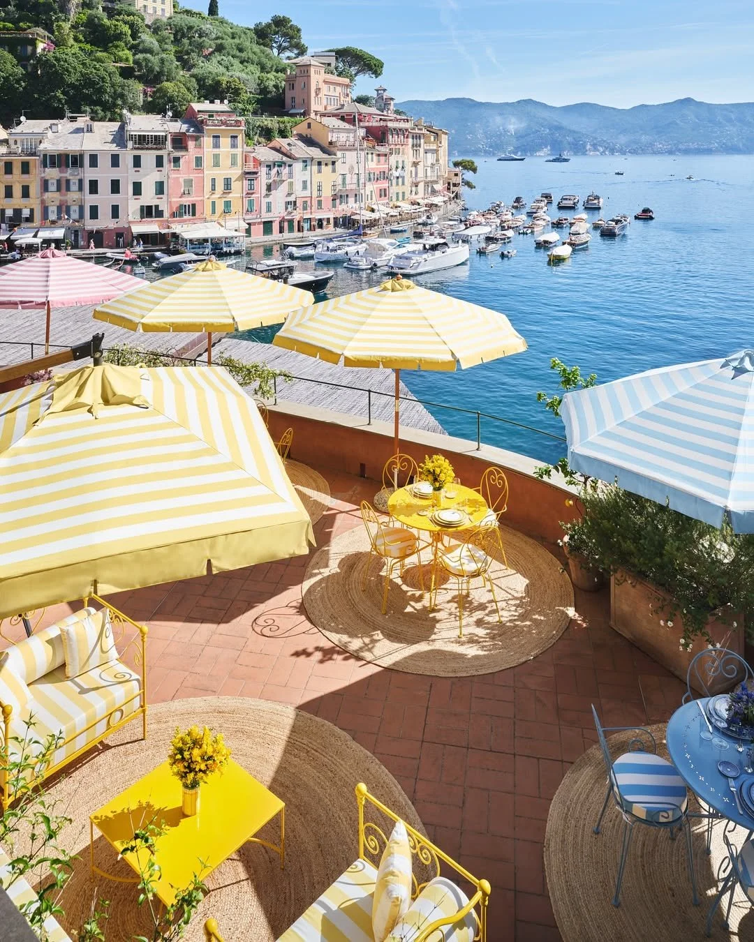 Postcards from Portofino. Swarovski’s vibrant takeover of the terrace at Cracco Portofino pairs .jpg