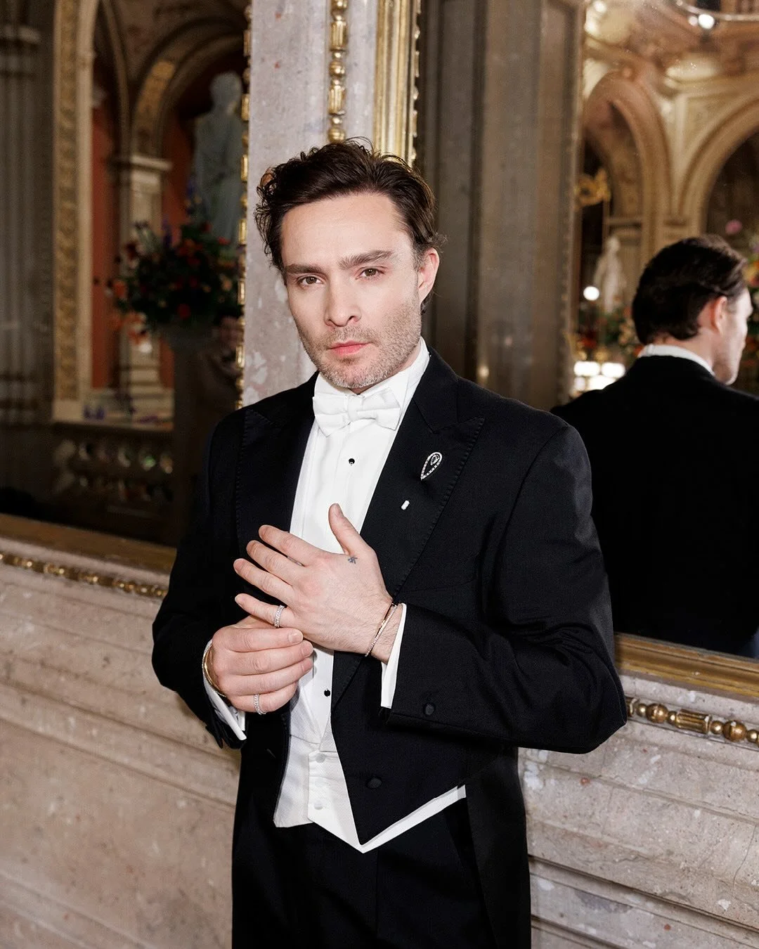 @edwestwick attended the Vienna Opera Ball wearing a Swarovski tie pin inspired by the House’s i (1).jpg