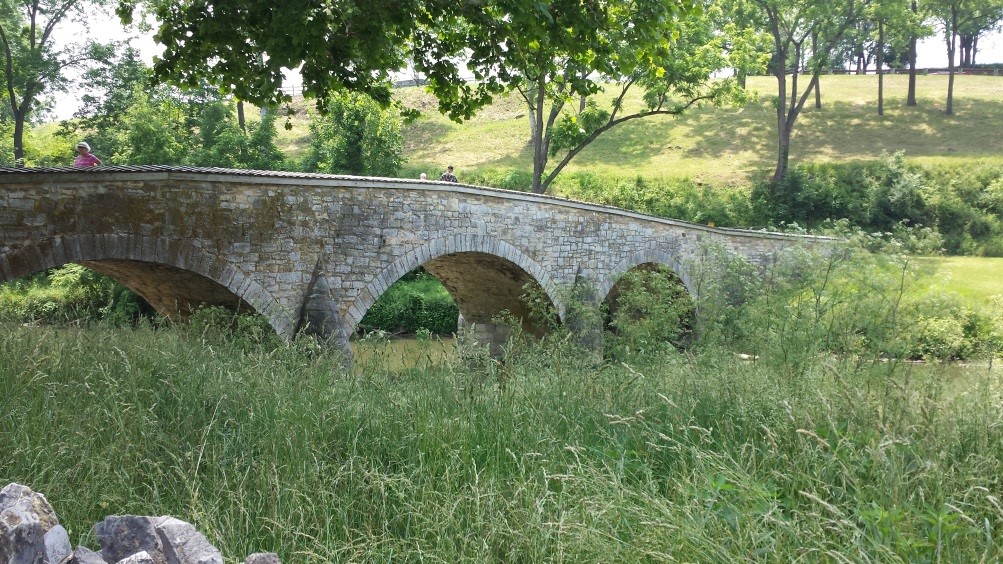 Above: The bridge over Antietam Creek, known as “Burnside’s Bridge.”