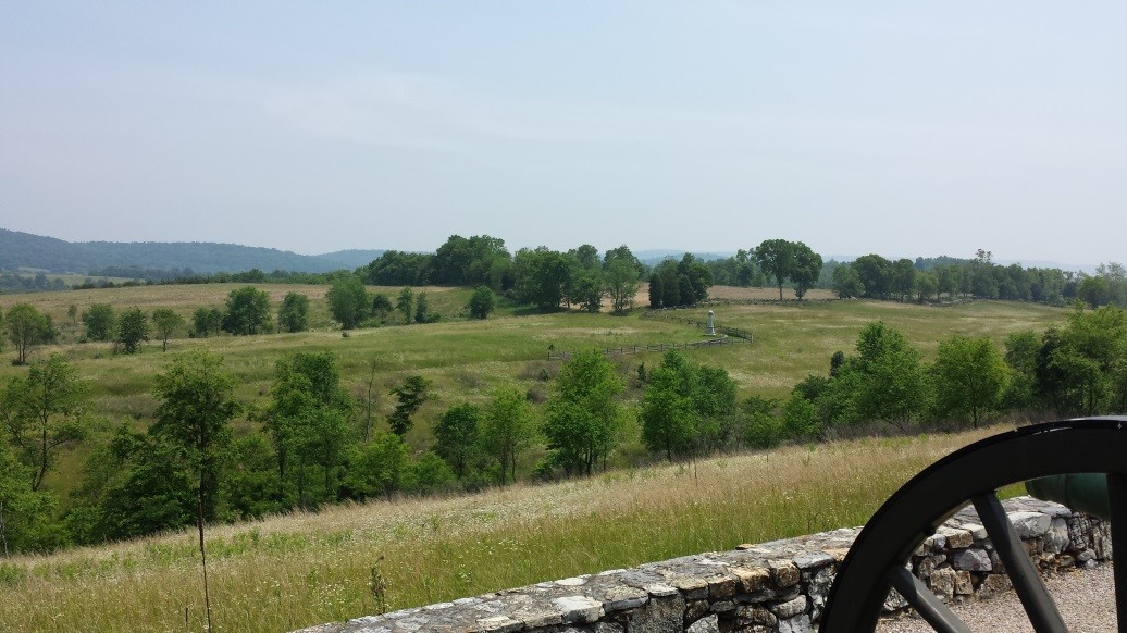Above: The final Confederate positions south of Sharpsburg. This is where Confederate regiments fells back to after Union forces finally captured Burnside’s Bridge.