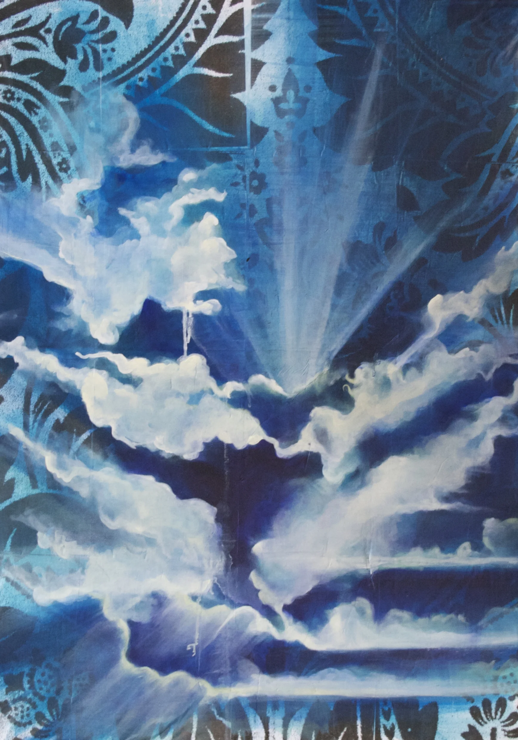 Blue Print of the Sun trying to Shine