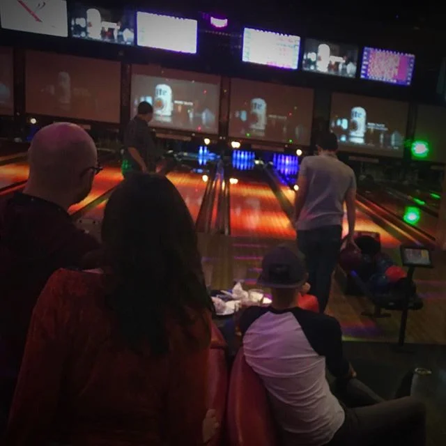 Back when we bowled our hearts out. #opodz #fourthanniversary 🎳