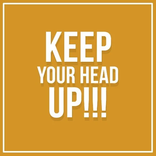 Head in the clouds, or head in the game? Keep your head up and eye on the ball. #clichebuttrue #believeinyourself #nevergiveup