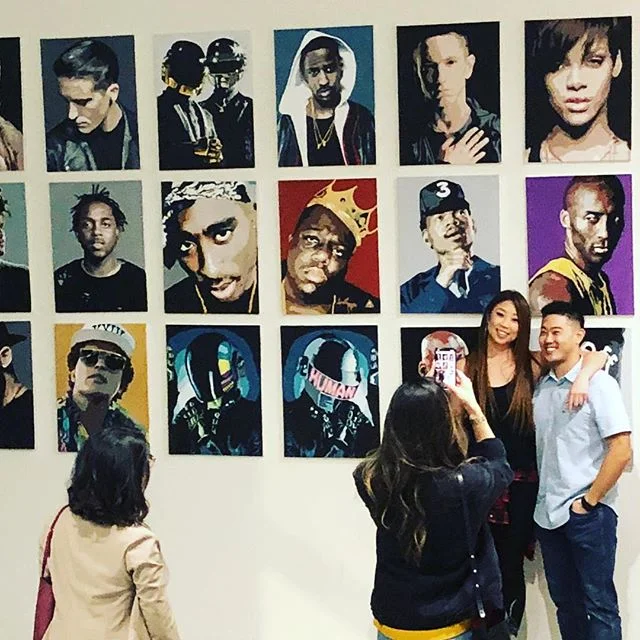 Good vibes all around @jennifer_k_lee’s #art on the wall. We’re proud of her hard work. #dtla #littletokyo #vision