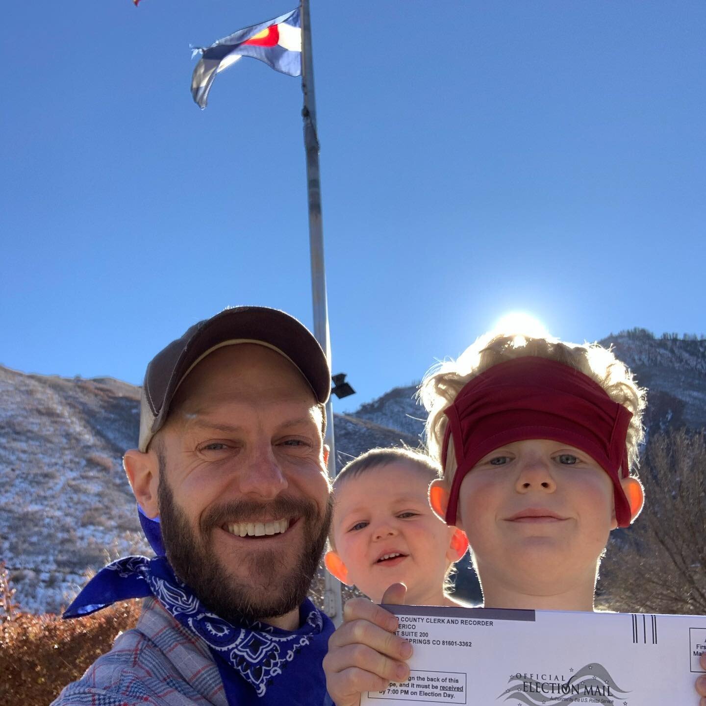 I dropped off our ballots this past week and brought my two boys along to help.  It felt so powerful to share this experience with them.  The night before dropping off the ballots, my wife and I shared some whiskey and halloween cookies and talked th