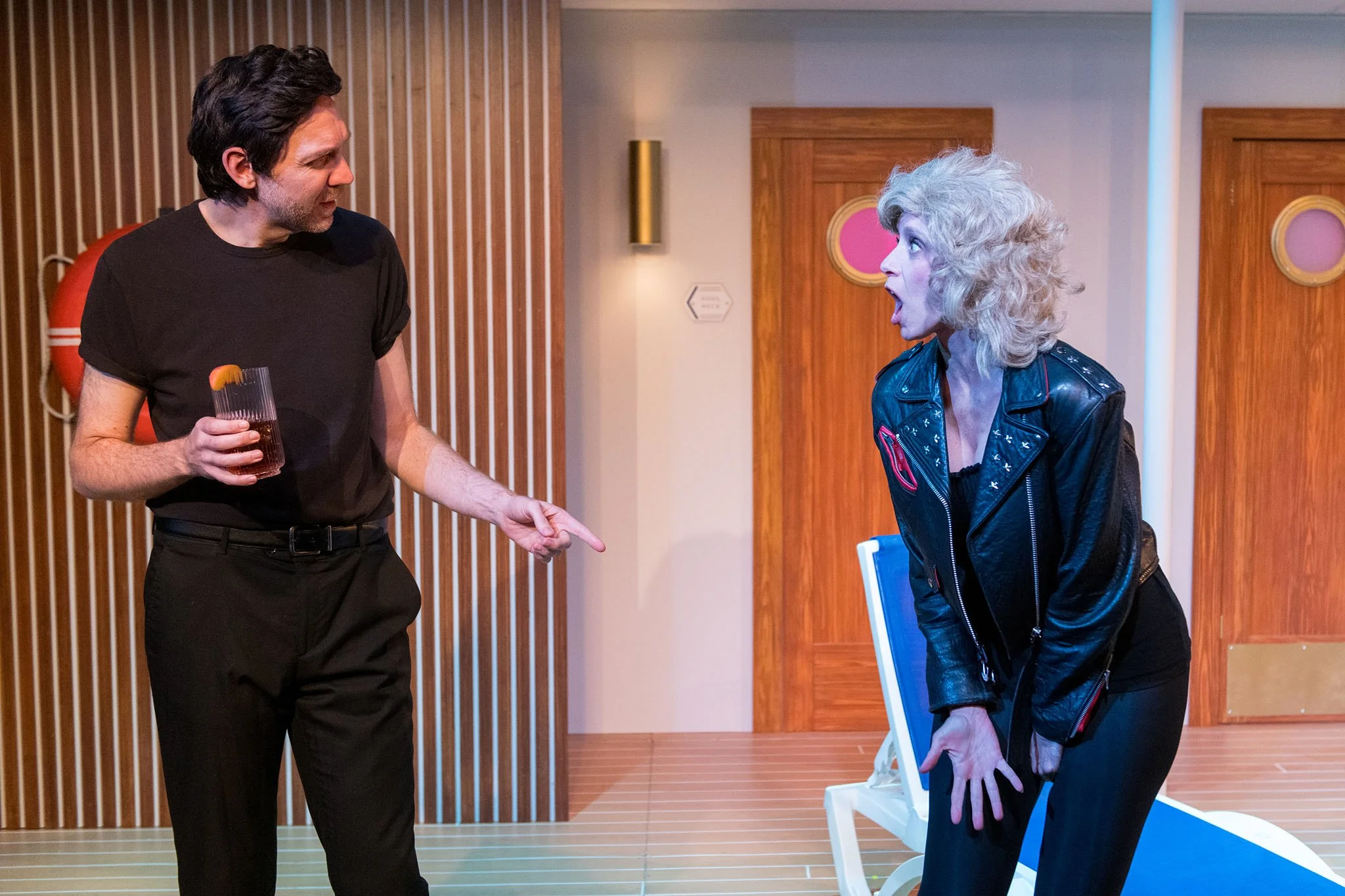  James Goffman (Mark Crawford) &amp; Erin Walsh (Cailin Stadnyk) in “Ship to Shore” (Port Stanley Theatre Festival).   *Photo by Shutter Studios 