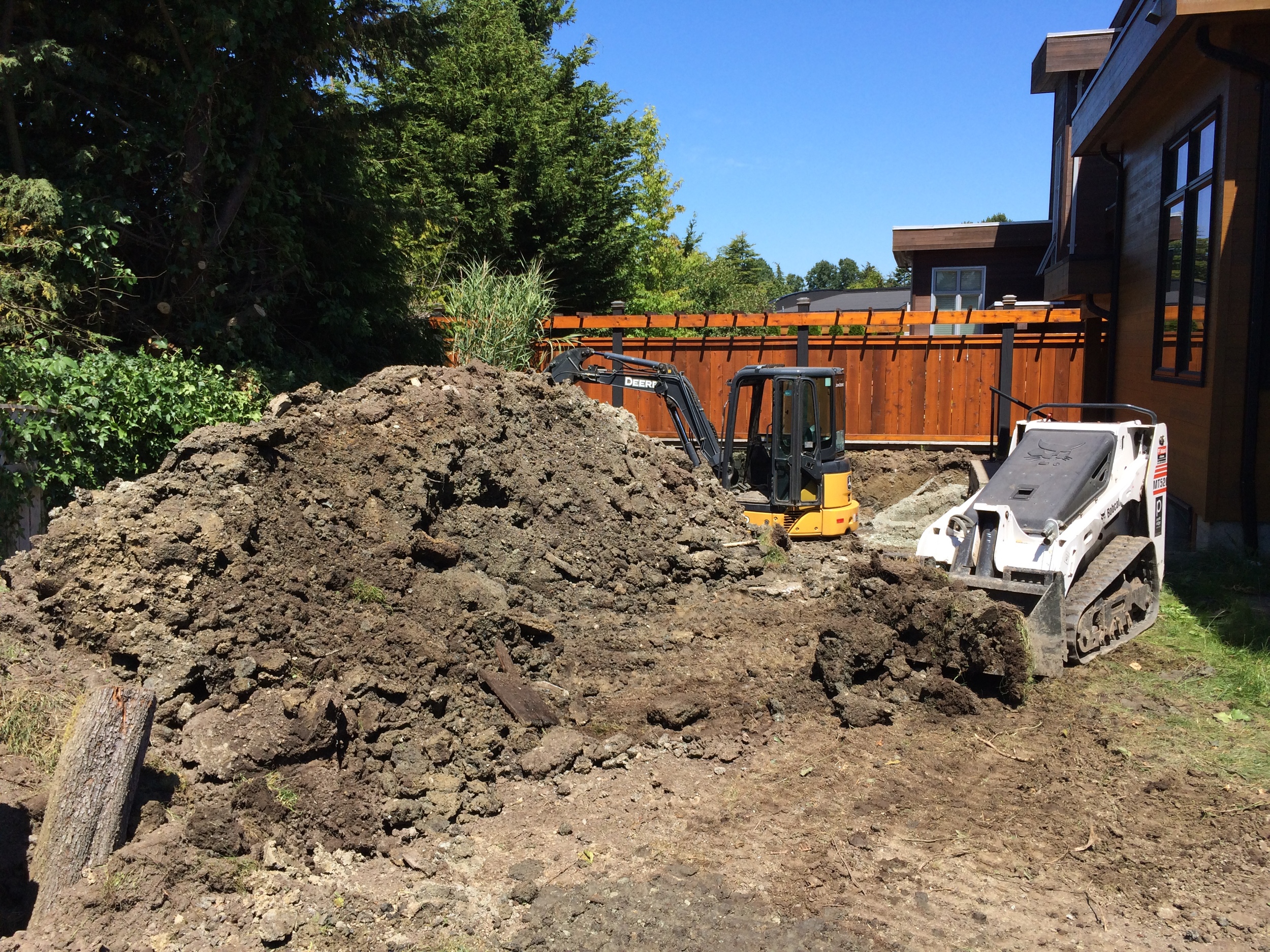 The digging begins.