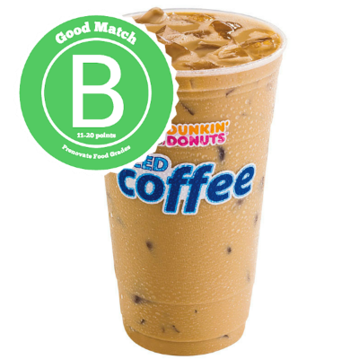 #3 Dunkin' Donuts Small Iced Coffee (Sweetened/No Cream)