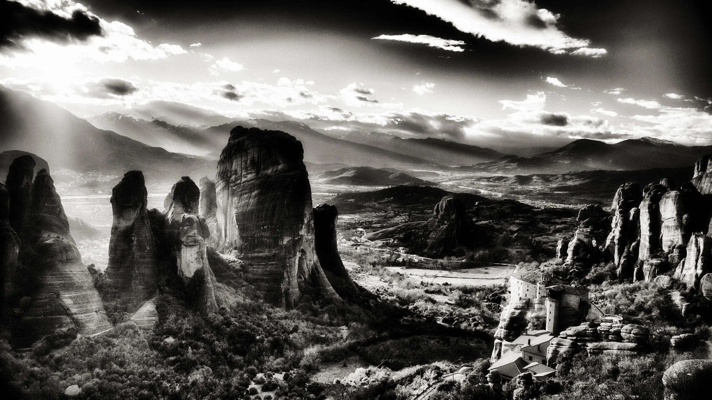 The Meteora photographed during landscape photography workshop with george s blonsky in Greece