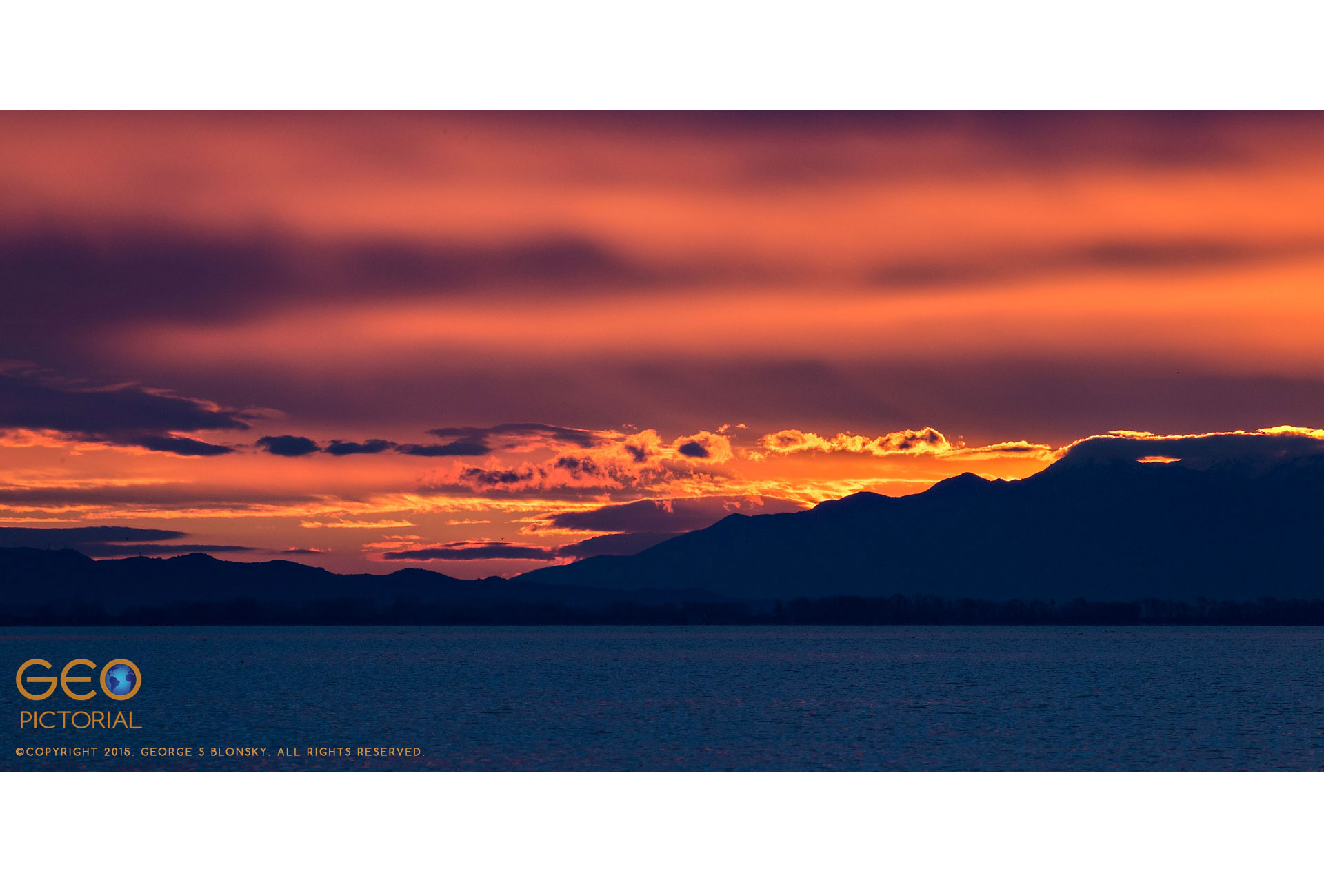 Sunrise from Kerkini Harbour