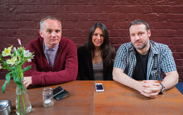 Dinner with Hyper Island collaborators, Paul McCabe and Christian "Documentally" Payne.