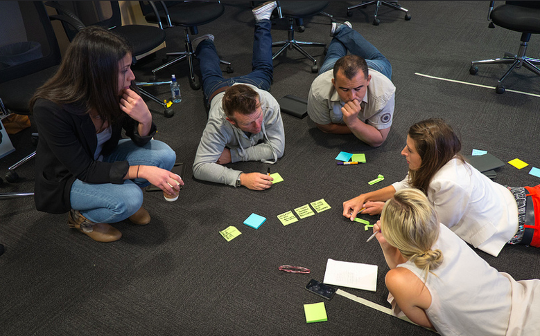 Facilitating a workshop for Hyundai New Zealand.