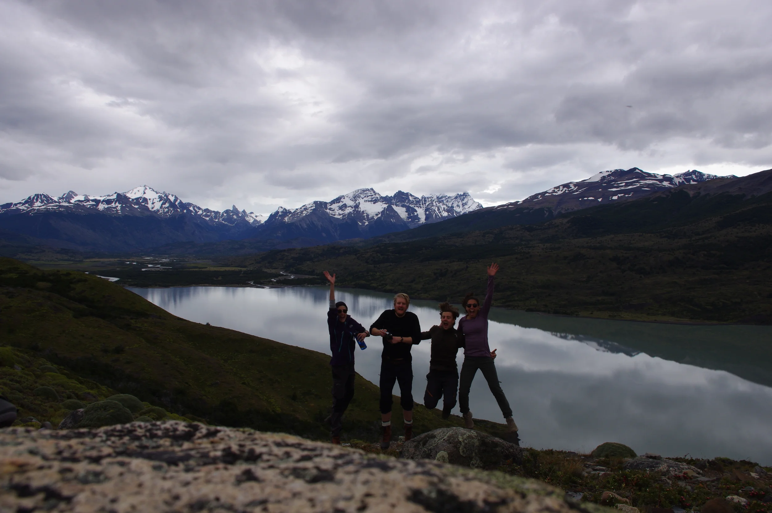  Hiking in Patagonia with  Andreas Kleiner ,  Gustav Nord  and  Astrid&nbsp;Kowalczyk . 
