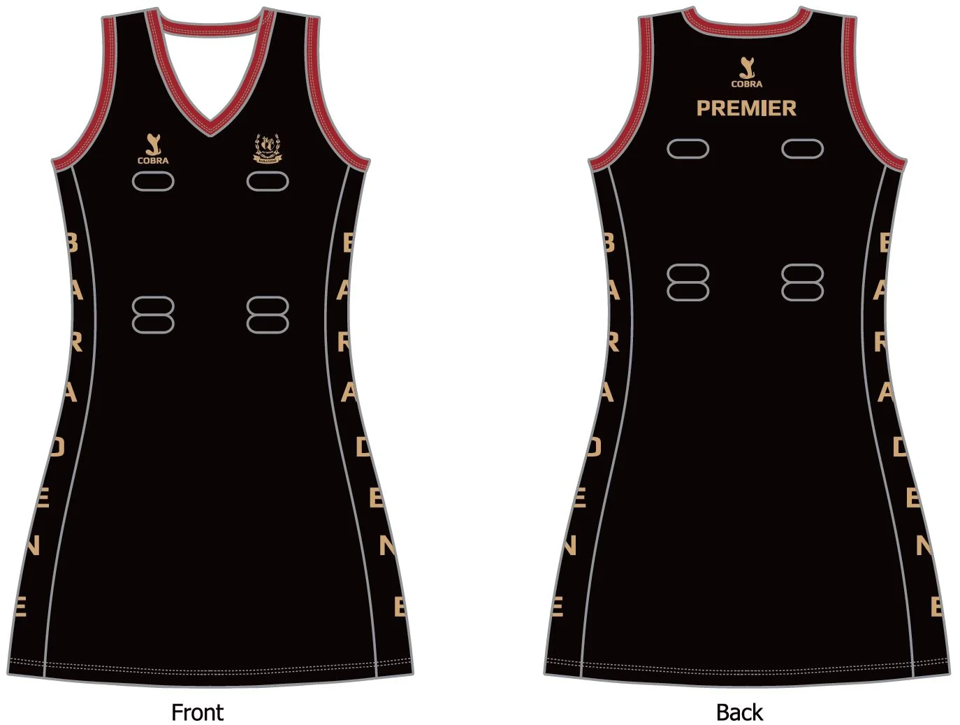 Baradene Netball Dress - Cobra Clothing