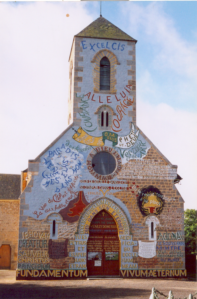 Facade of Ménil Gondouin Church Normandy