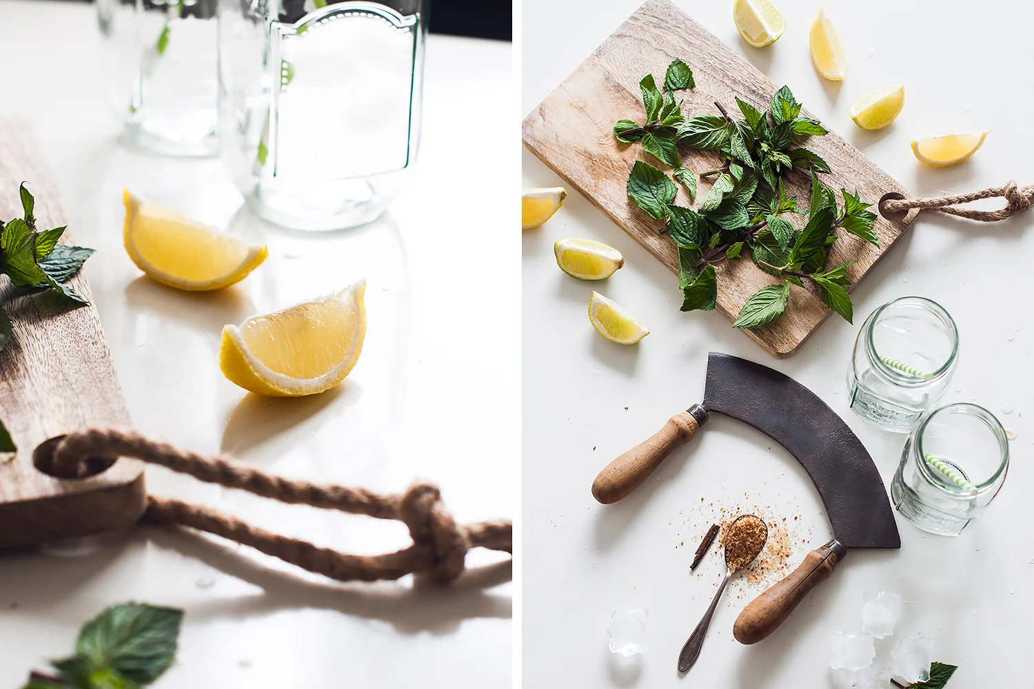 Delicious Homemade Mojito (Process)