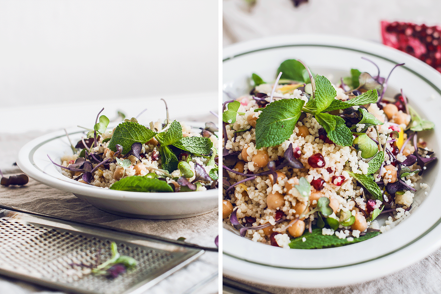 Delicious Healthy Couscous Salad with Pomegranate