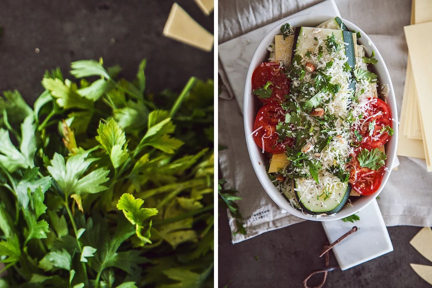 Easy Zucchini Lasagna With Herbs & Parmesan