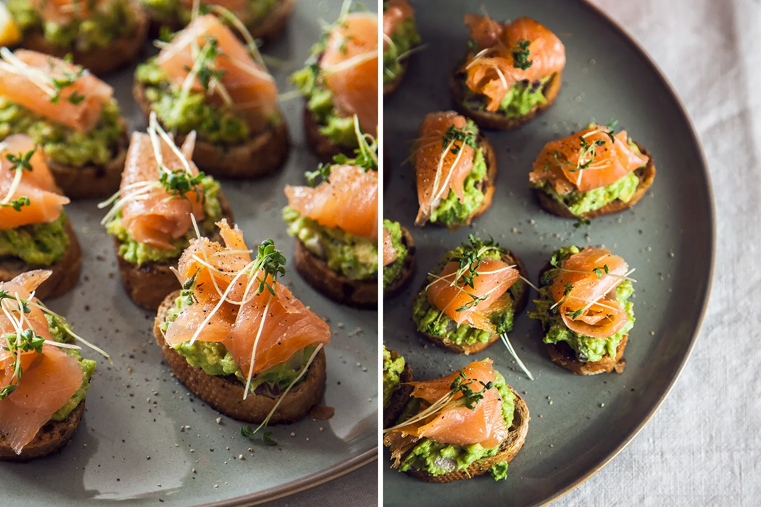 Smoked Salmon with Ripe Avocado