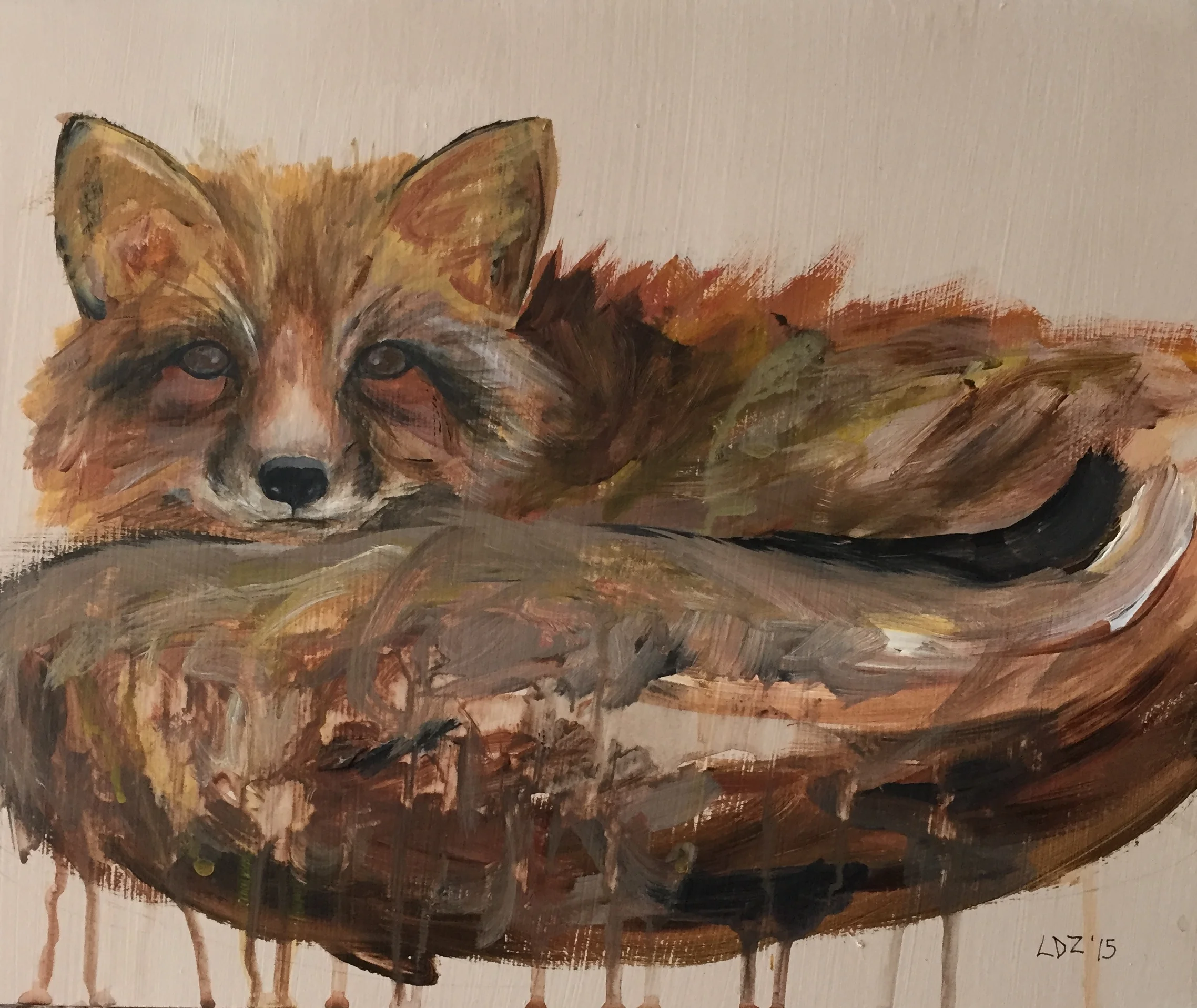 Drip Fox  11 x 13