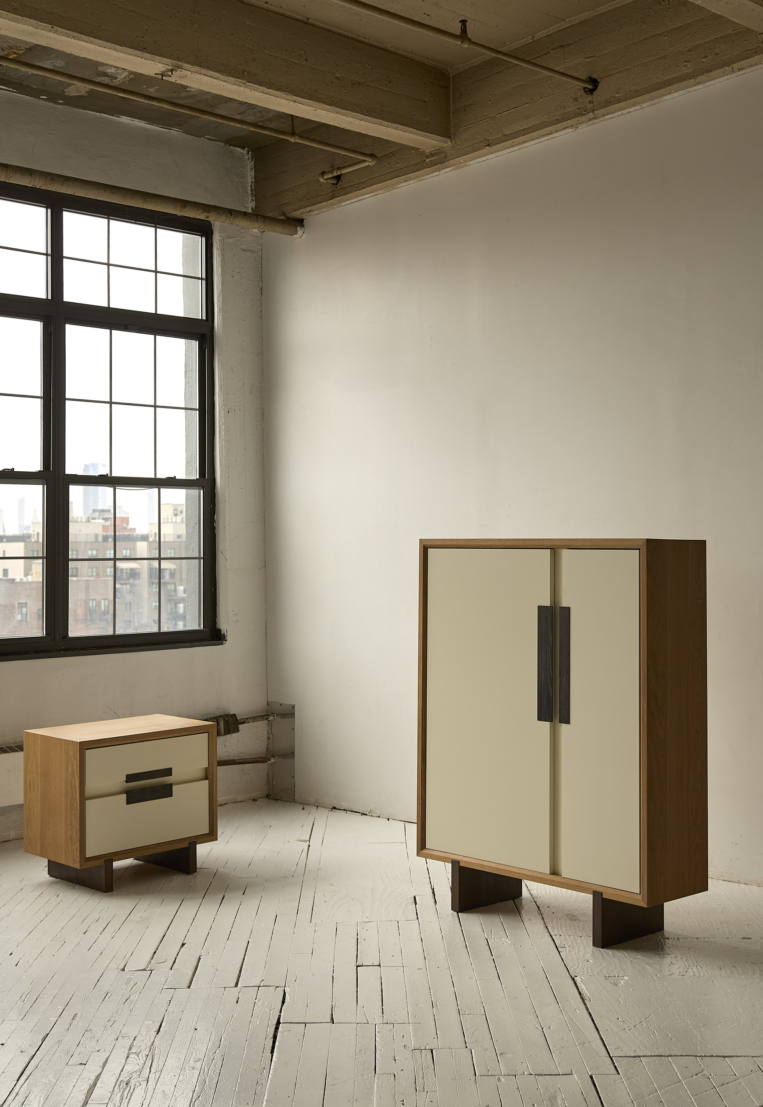 Studio Nicholas Obeid Frank Cabinet and Bedside Table
