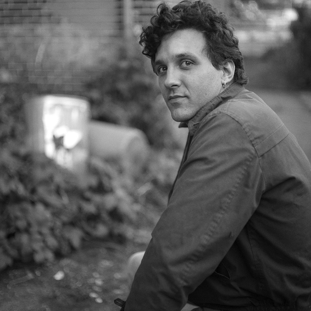 Steve Sitting Outside Harvey Street