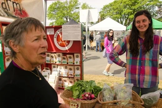 Mary and I at Moss Street market