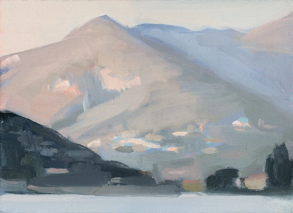   Winter, Como , 2015  oil on canvas board  5" x 7" 