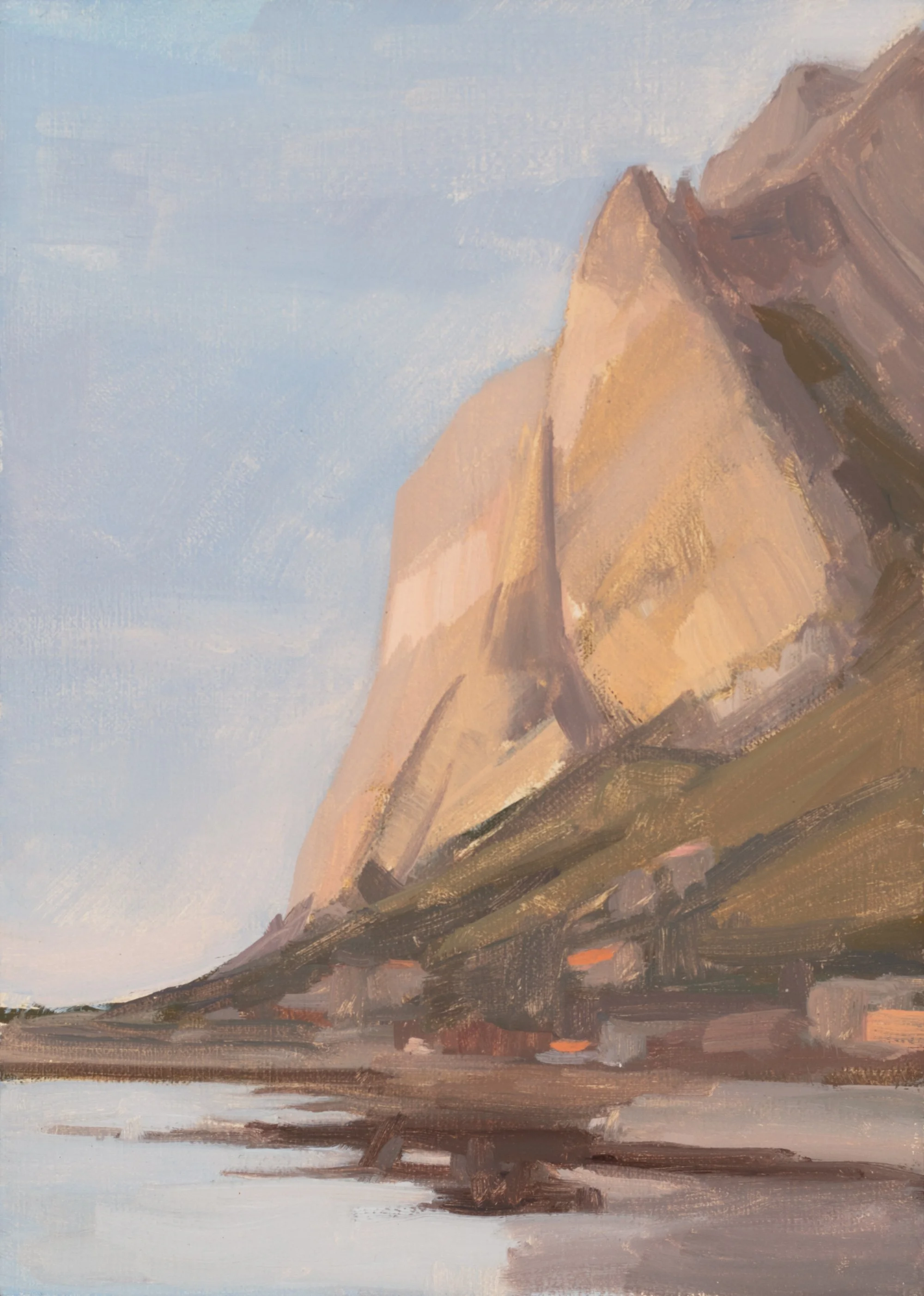   Sferracavallo,  2023  oil on linen  7” x 5” 