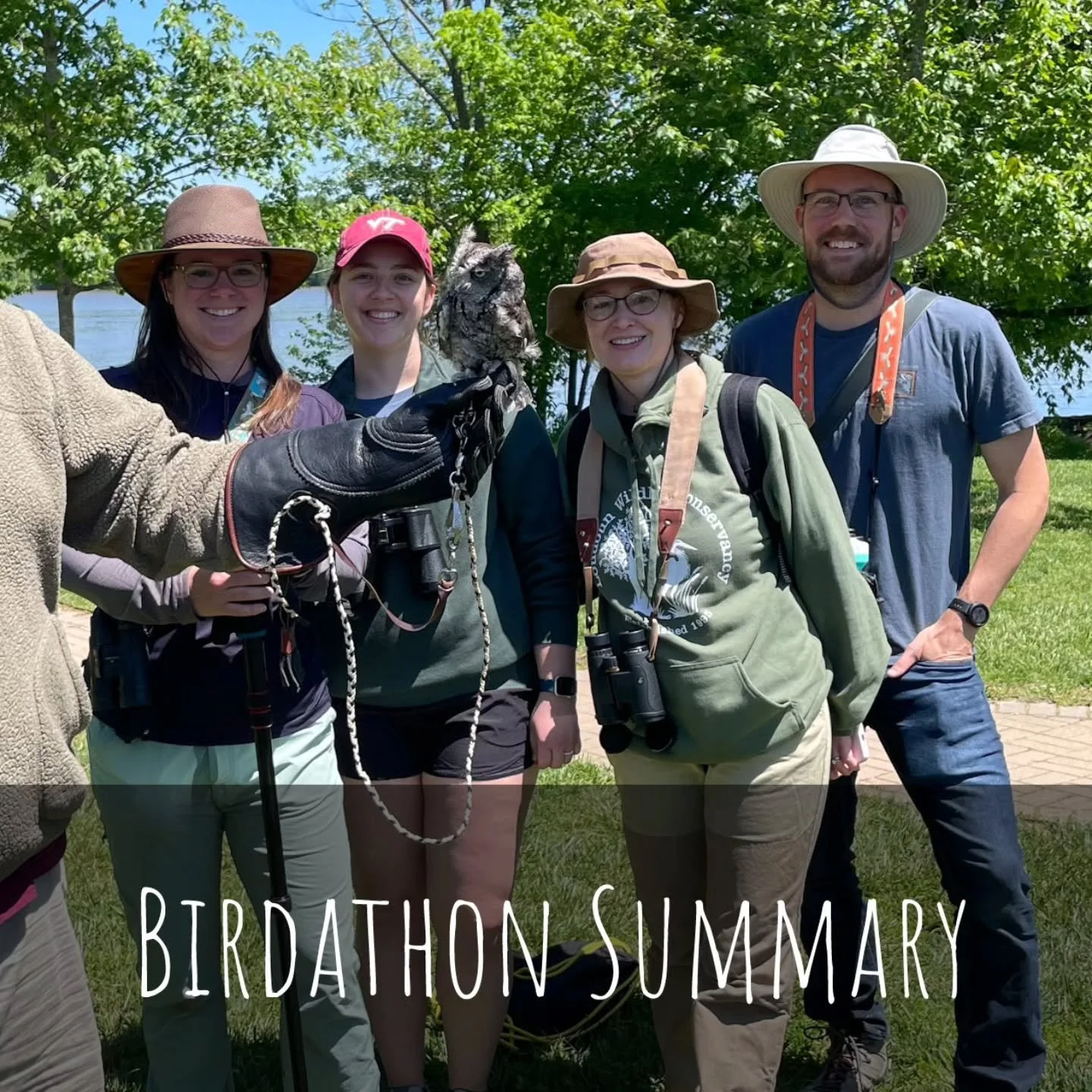 This is the first Birdathon for the TowHEE-HEEs, featuring birders Sean and Porter Blackford, and first-timers to birding in general Danielle Wilkinson and Rachel Cates. Sean and Porter began Friday night with a just-after-sunset trip to Thunder Road