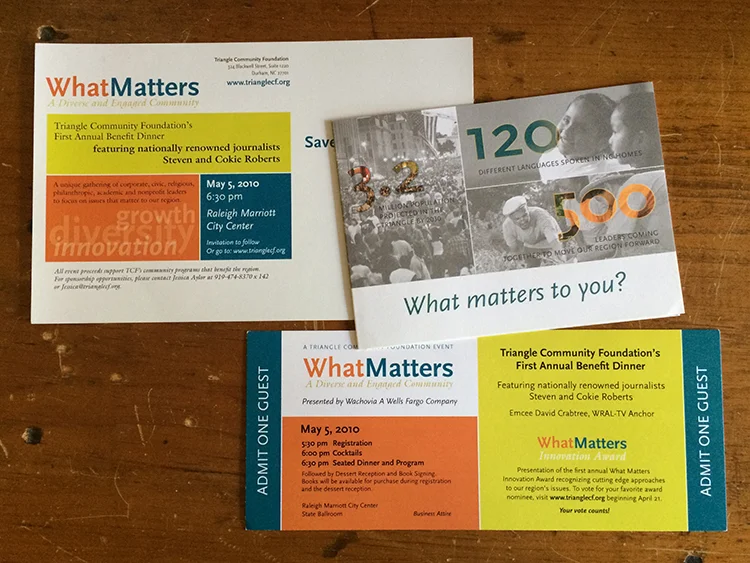 yellowDog created a brand from scratch for the 2010 What Matters event with TCF