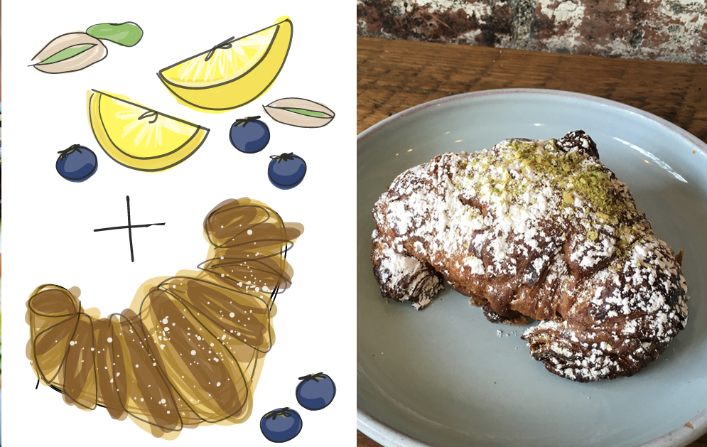Lucettegrace Blueberry Lemon Pistachio Croissant