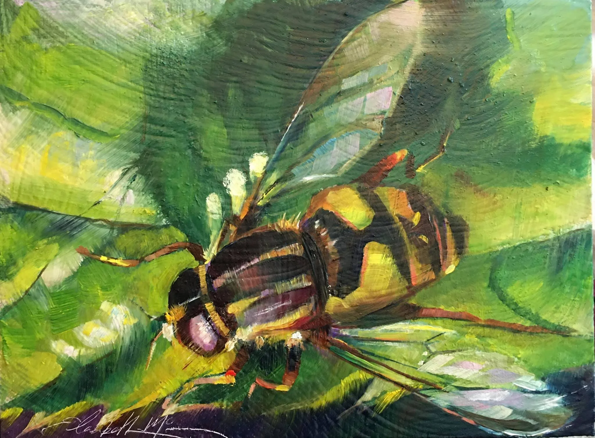 "Incognito" 6x8 Oil on Board $150.00