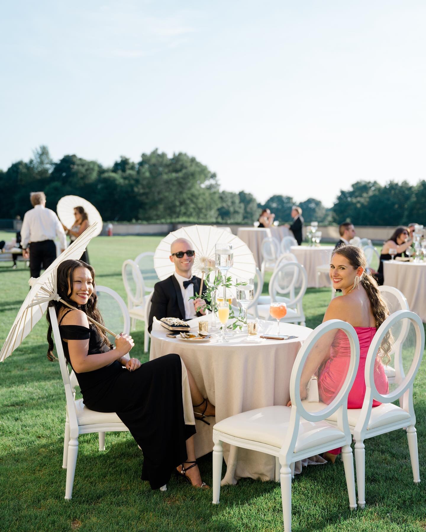 Cocktail hour is everyone&rsquo;s favorite part ☀️🕶🍸
#weddings #outdoorwedding #karynmichaelevents #ohekacastlewedding #ohekacastle #oheka #destinationwedding #castlewedding #eventplanner #eventdesign #luxurylifestyle #luxeweddings