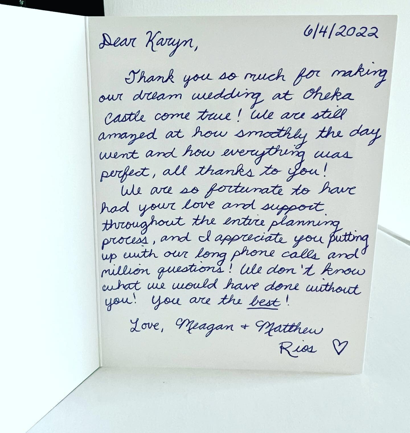 We love you too Meagan + Matthew. Thank you for the kind words, it was an honor and a privilege. XO. 
❣️
#wedding #castlewedding #weddingplanner #karynmichaelevents #ohekacastle #ohekacastlewedding #ohekacastleweddings @oheka_weddings_and_events @ohe