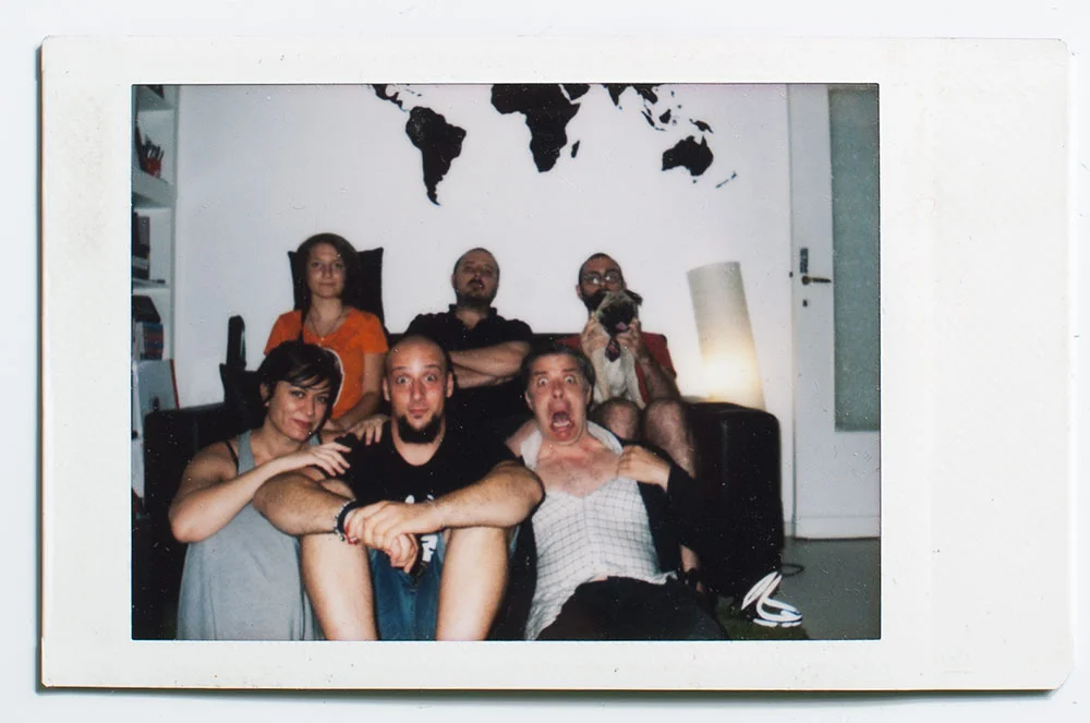 With Eolo Perfido & friends right before leaving Rome.