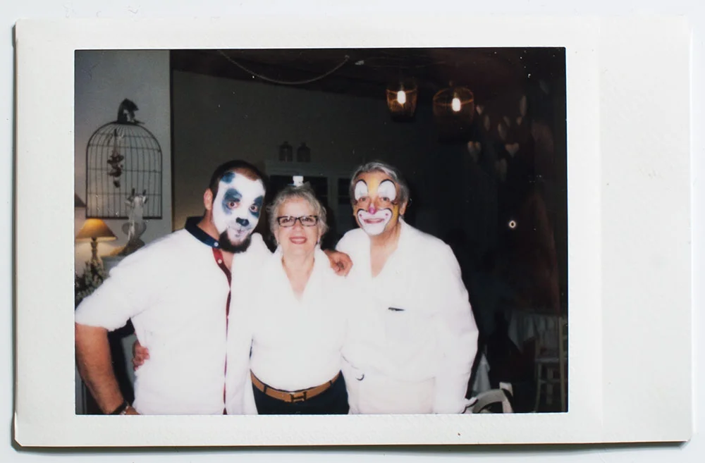 My parents and I at my surprise birthday party. And a ton of face paint because fuck it!