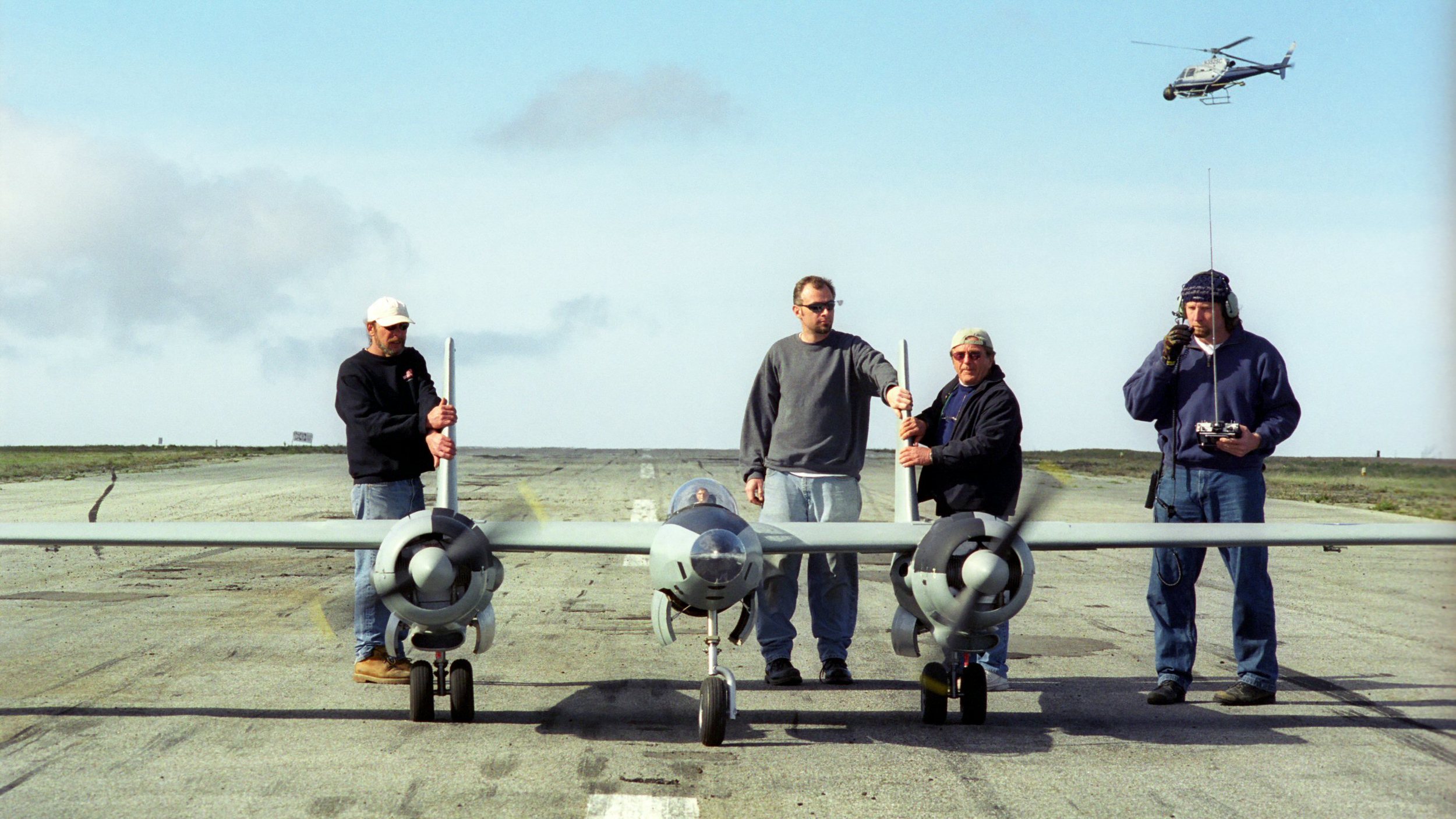XF-11 pre-flight Catalina Island