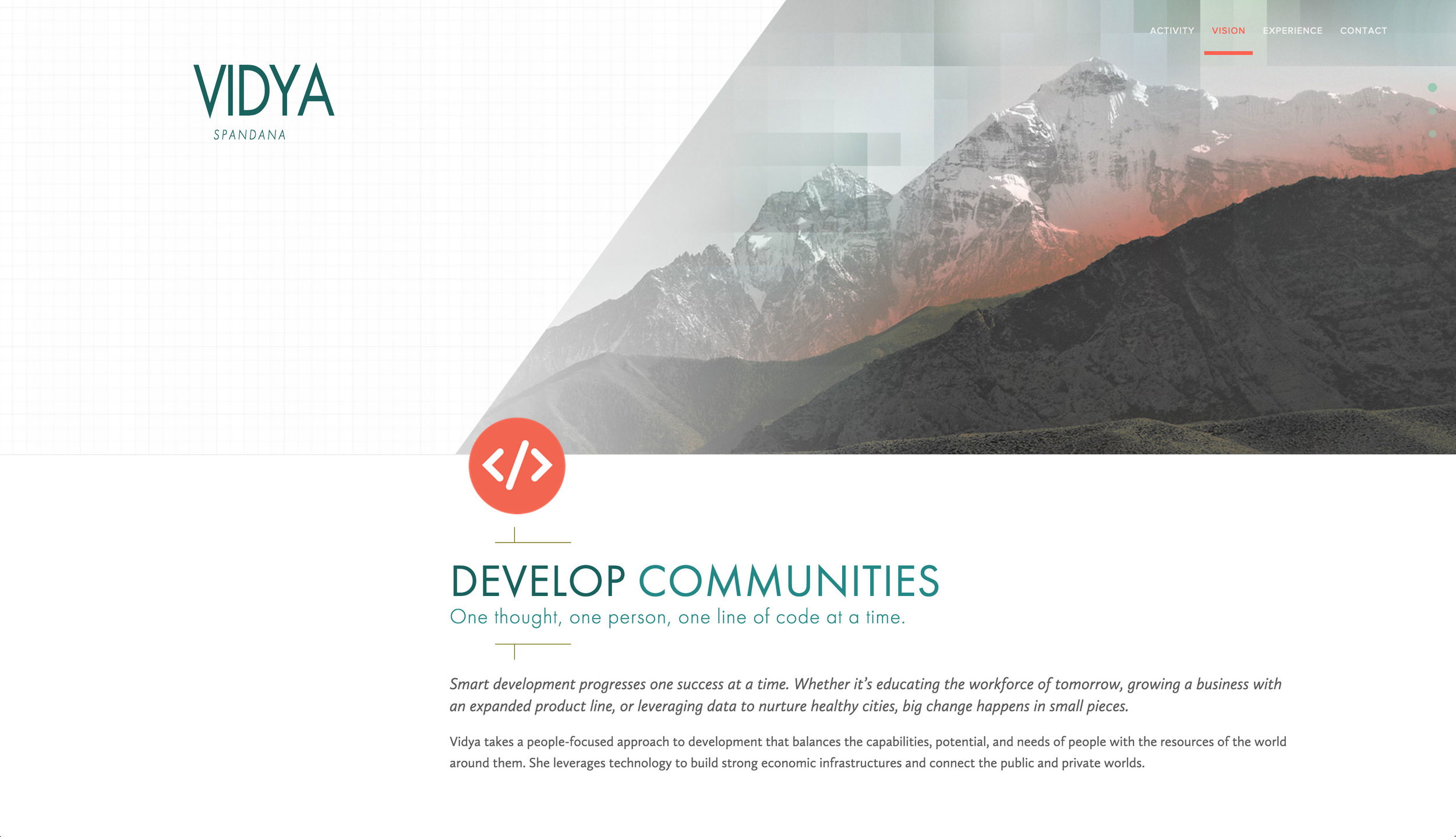 Vidya Spandana | Developer of Big Ideas