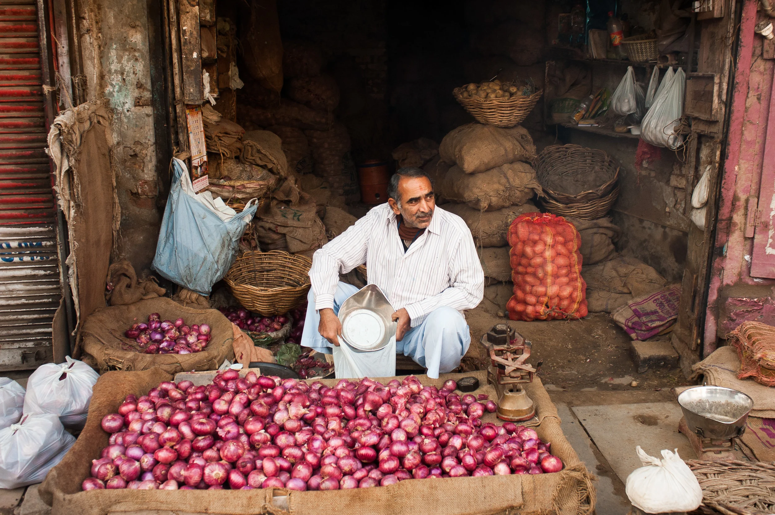 Onion Merchant - New Delhi, India