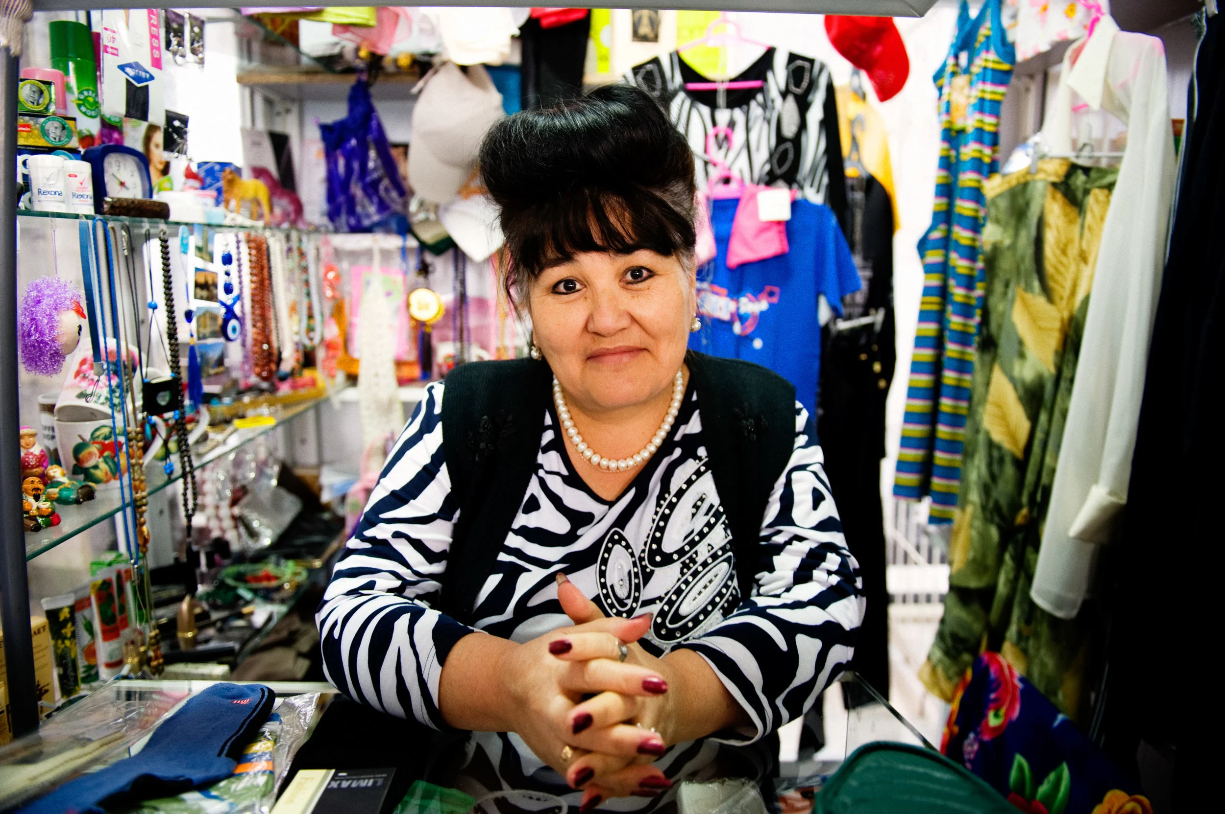 Tourist Market Merchant - Almaty, Kazakhstan