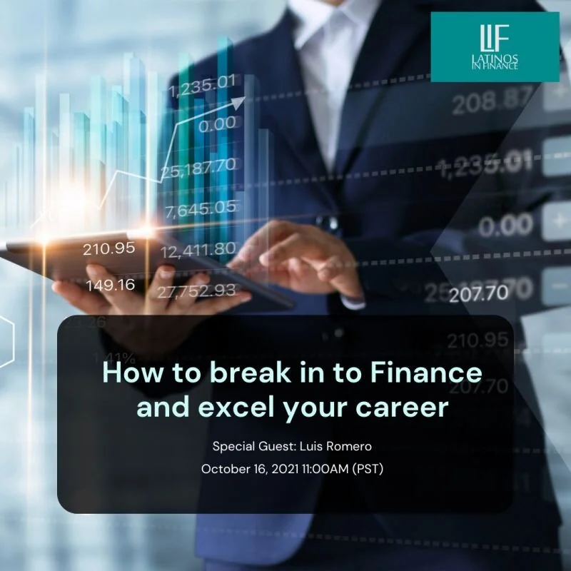 How to break in to Finance and excel your career with Luis Romero