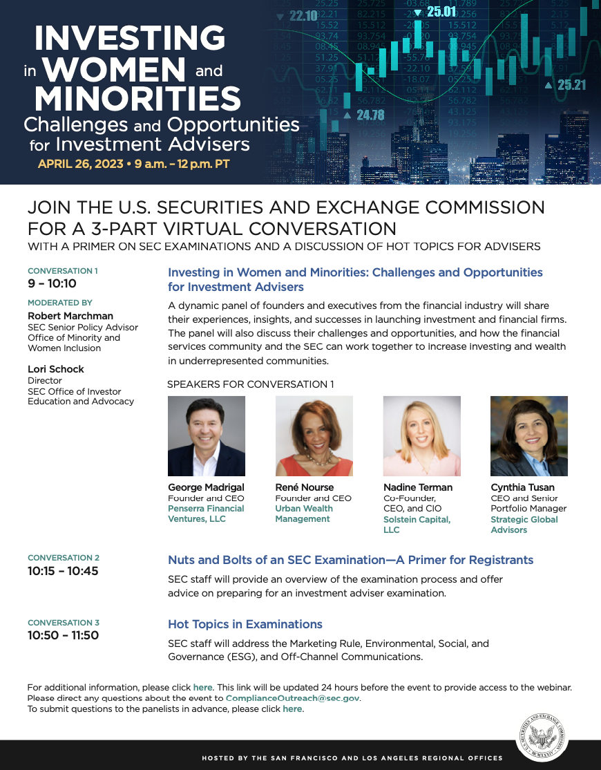 US SEC's DE&I Panel and Compliance Outreach Program