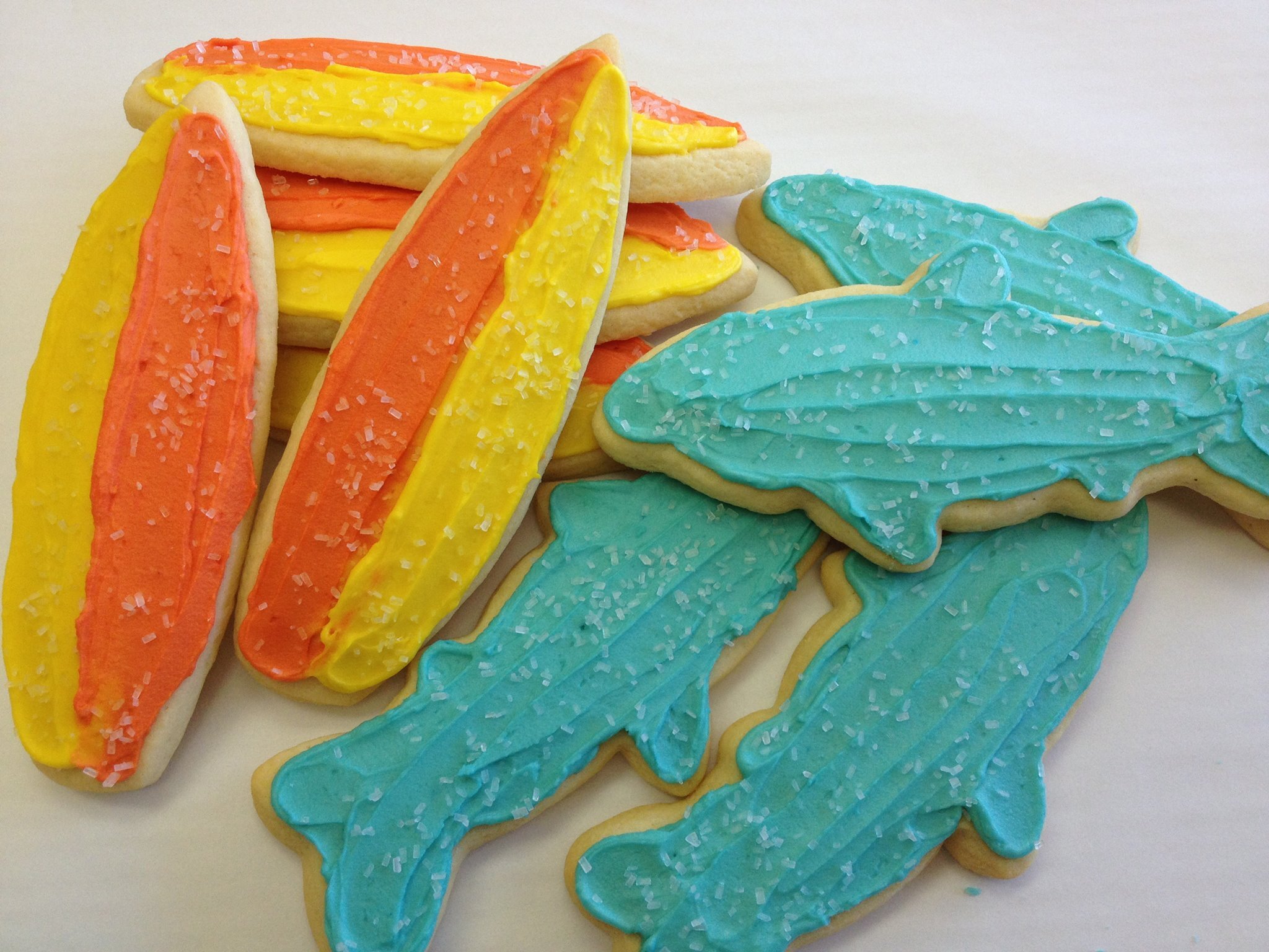 Frosted Sugar Surfboards & Sharks.