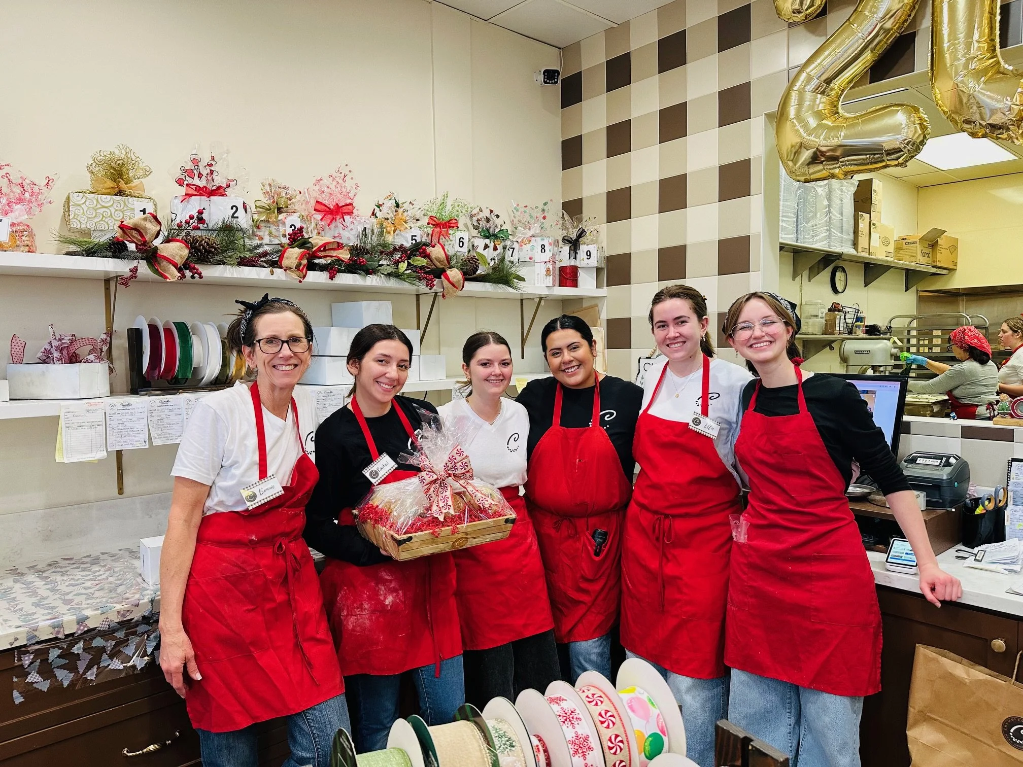 These wonderful smiles greet our customers.