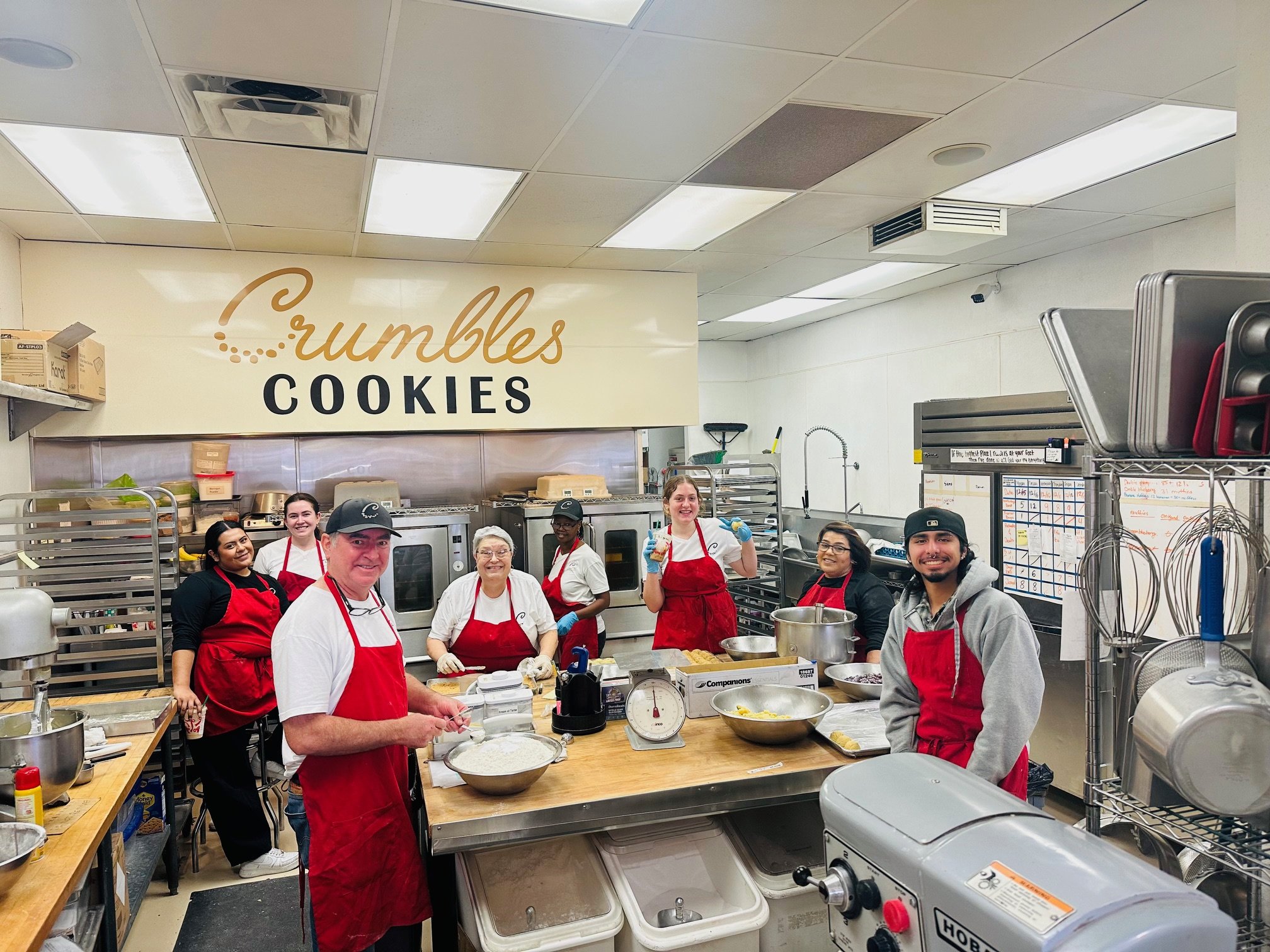 Our busy kitchen, where the magic happens.