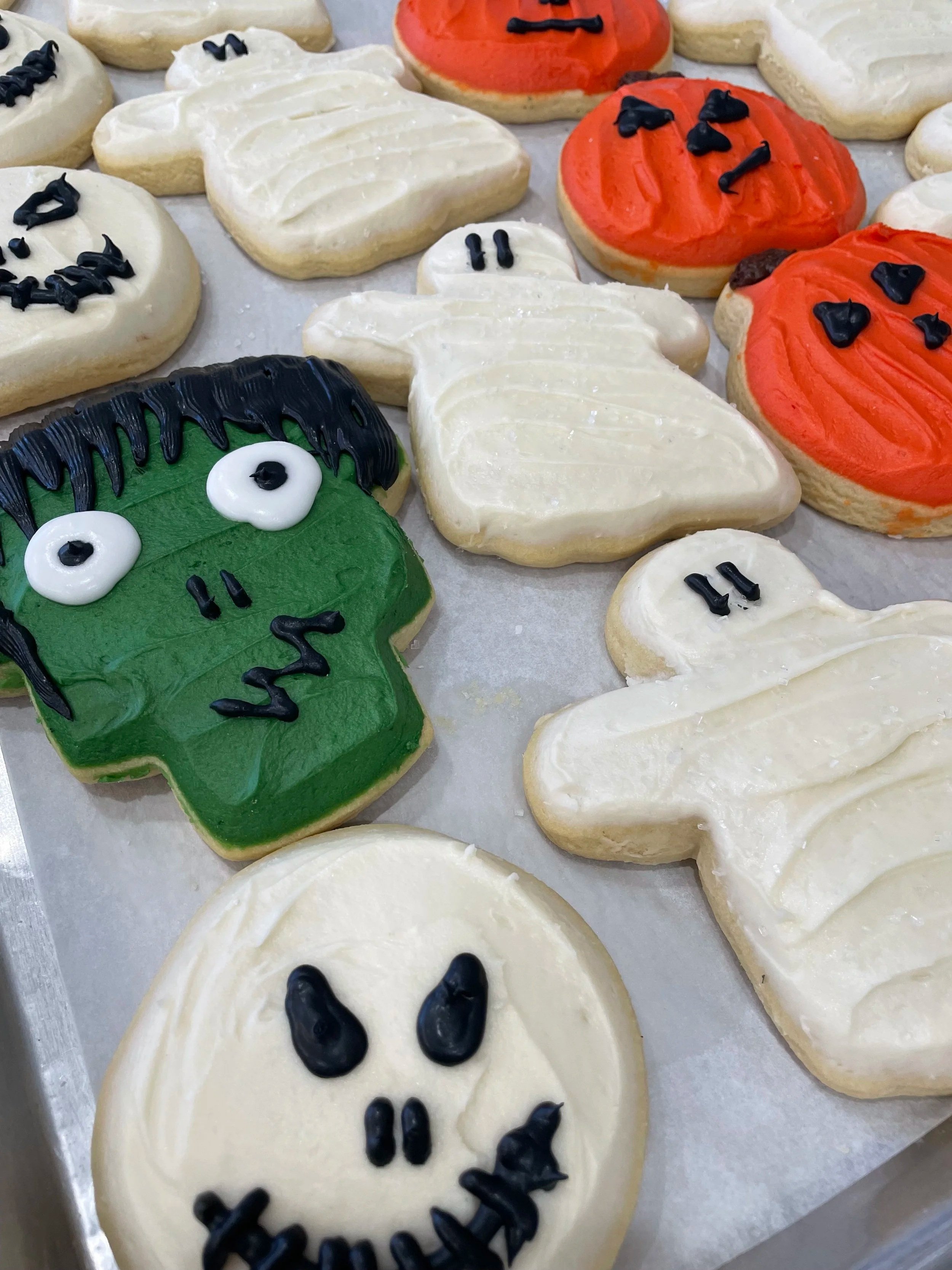 Haloween Frosted Sugar Cookies