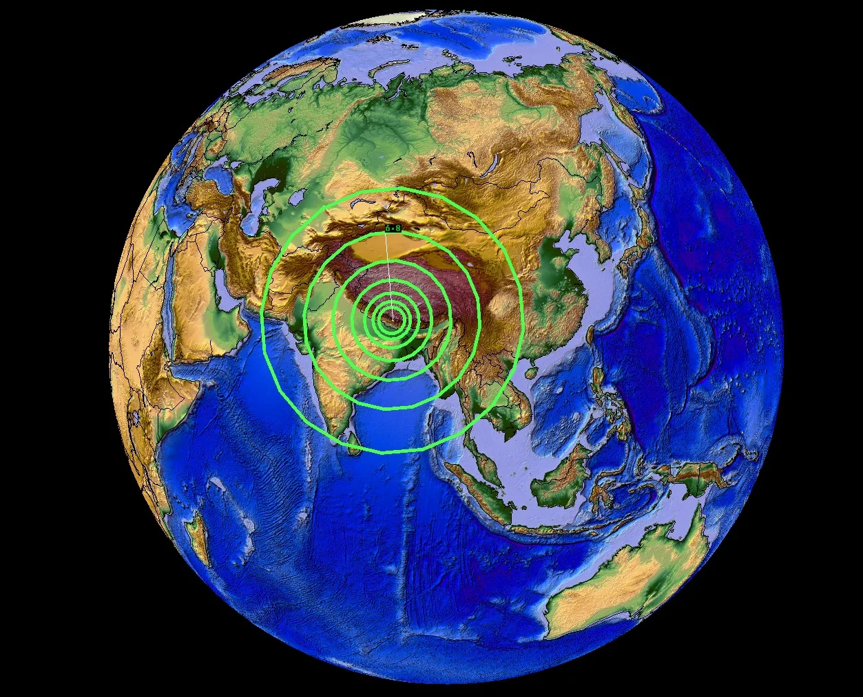 Seismotectonics of the Himalaya and Vicinity