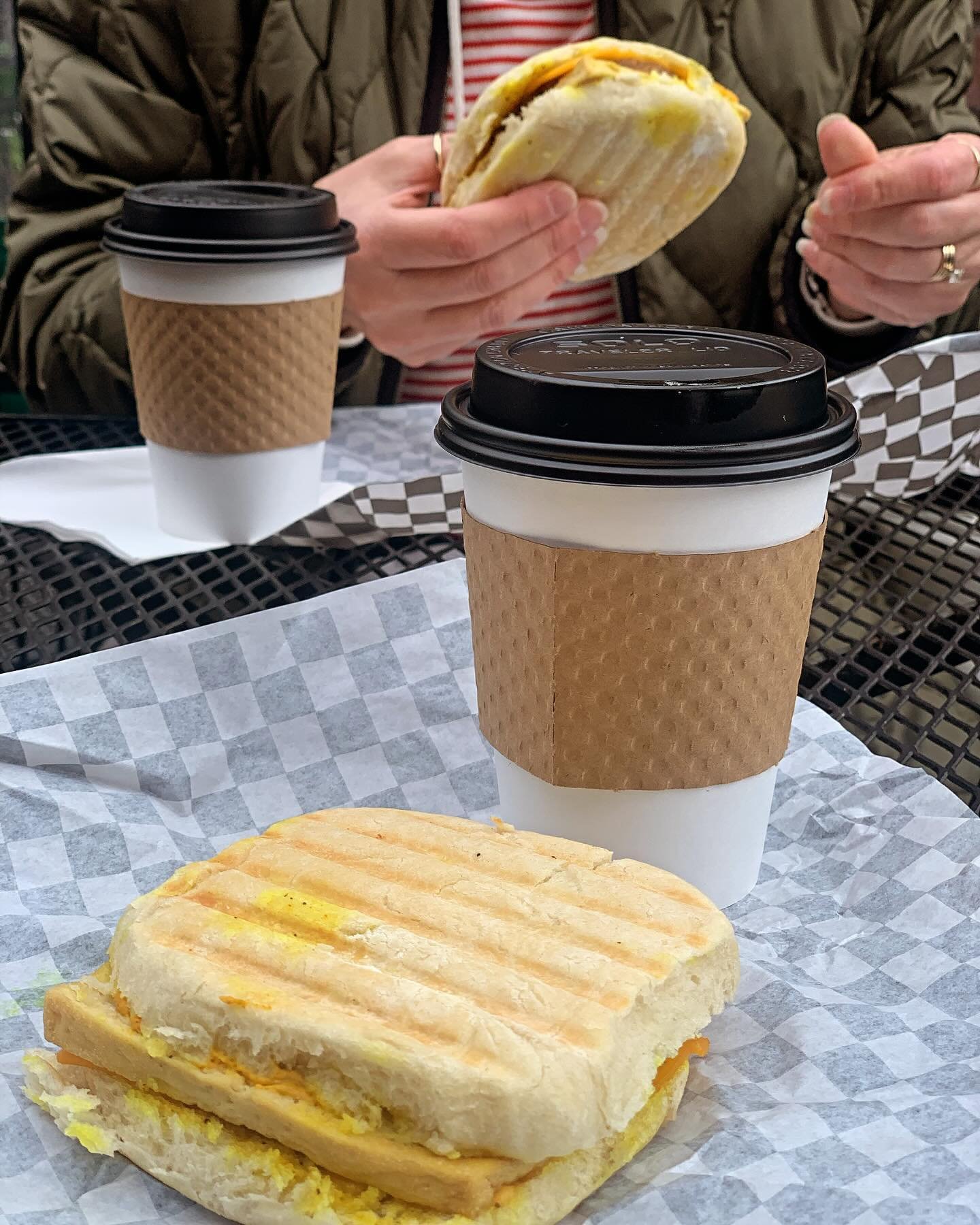 Add @basedfoods_ sandwiches and @hotwirecoffee to your day&mdash;you won&rsquo;t regret it 💛➕☕️ 

#hotwire #seattlecoffee #specialsofthemonth #hotwirecoffee #westseattle #coffeeholic #caffeine #igcoffee #icedcoffee #coffeedaily #coffee #coffeetime #