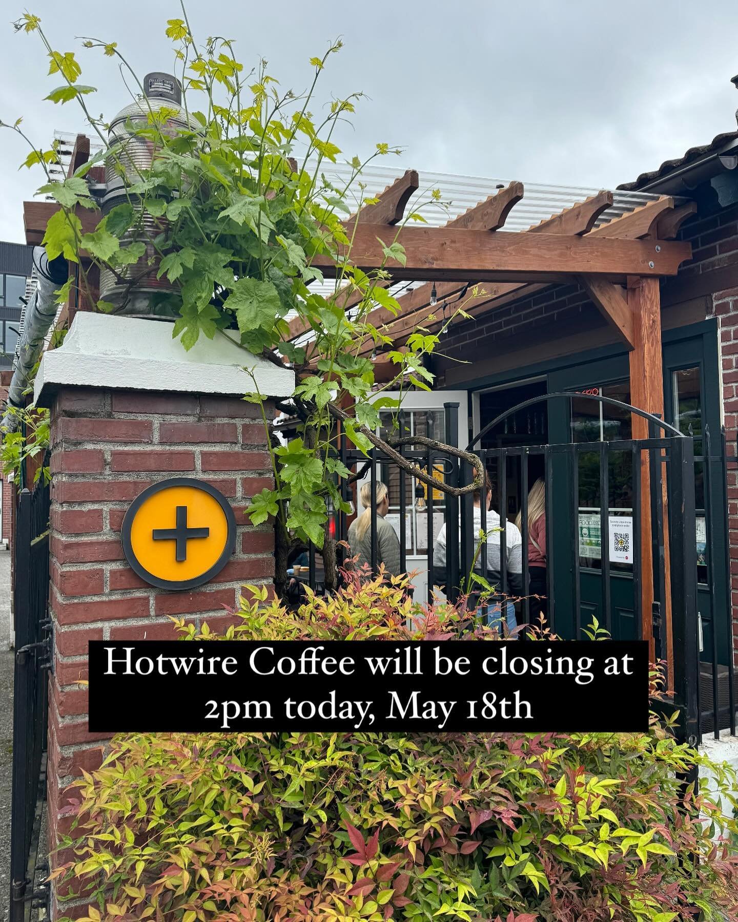 Get caffeinated early today! @hotwirecoffee will be closing at 2pm on Saturday, May 18th. ➕☕️

#hotwire #seattlecoffee #specialsofthemonth #hotwirecoffee #westseattle #coffeeholic #caffeine #igcoffee #icedcoffee #coffeedaily #coffee #coffeetime #coff